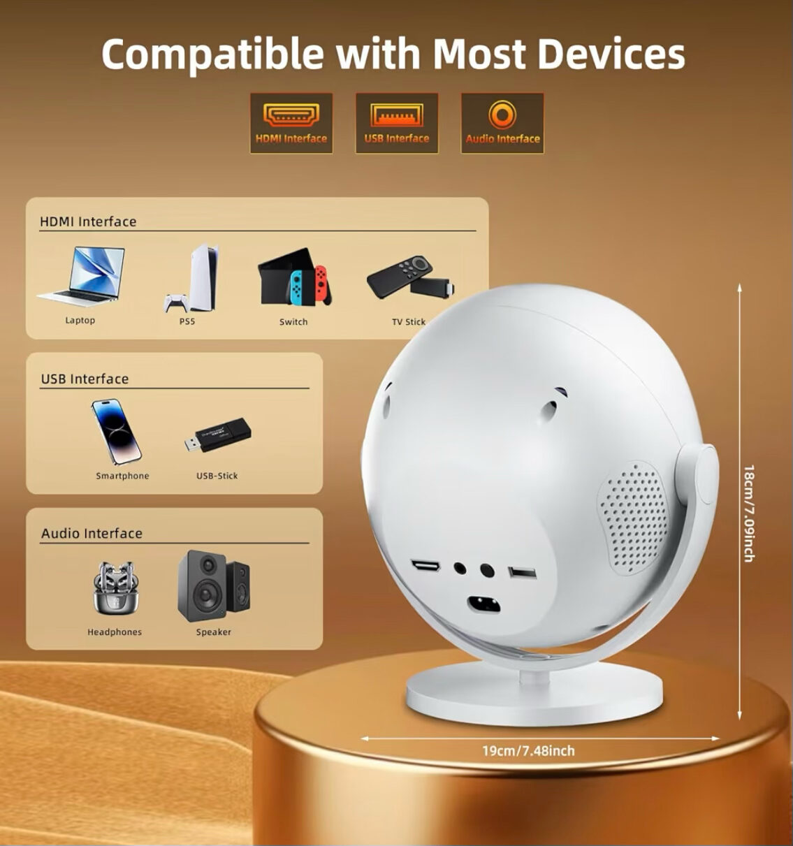 Al Mazruiyah, Electronics, SAR 230,  📽️ Brand New Smart Projector – Only SAR 230!