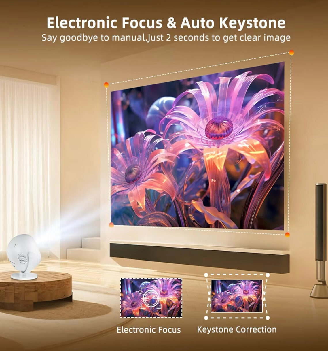 Al Mazruiyah, Electronics, SAR 230,  📽️ Brand New Smart Projector – Only SAR 230!