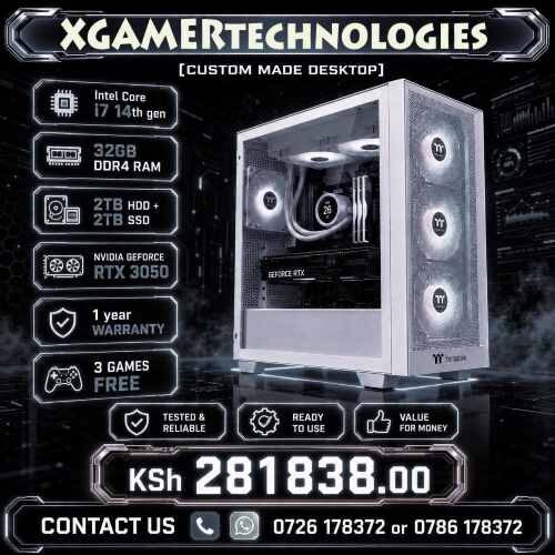 Nairobi, Computers, KES 281838,  Purpose Built Core I7 14700KF 6GB RTX Gaming PC