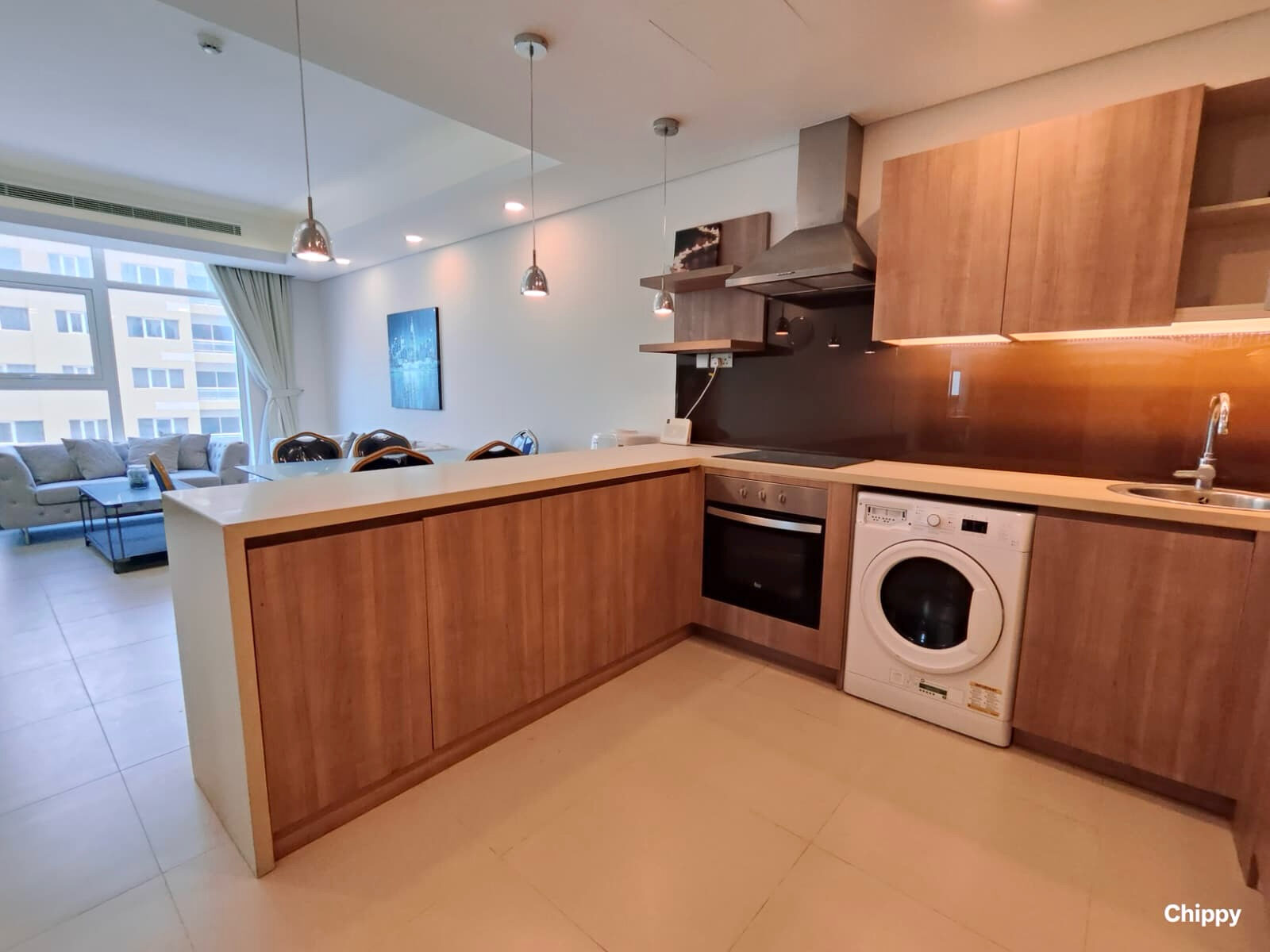 Busaiteen, Apartments, Flats, Houses & Villas, BHD 280/month,  1 BR,  Fully Furnished Studio | Inclusive Rent | Pool & Gym | Near King Hamad University Hospital
