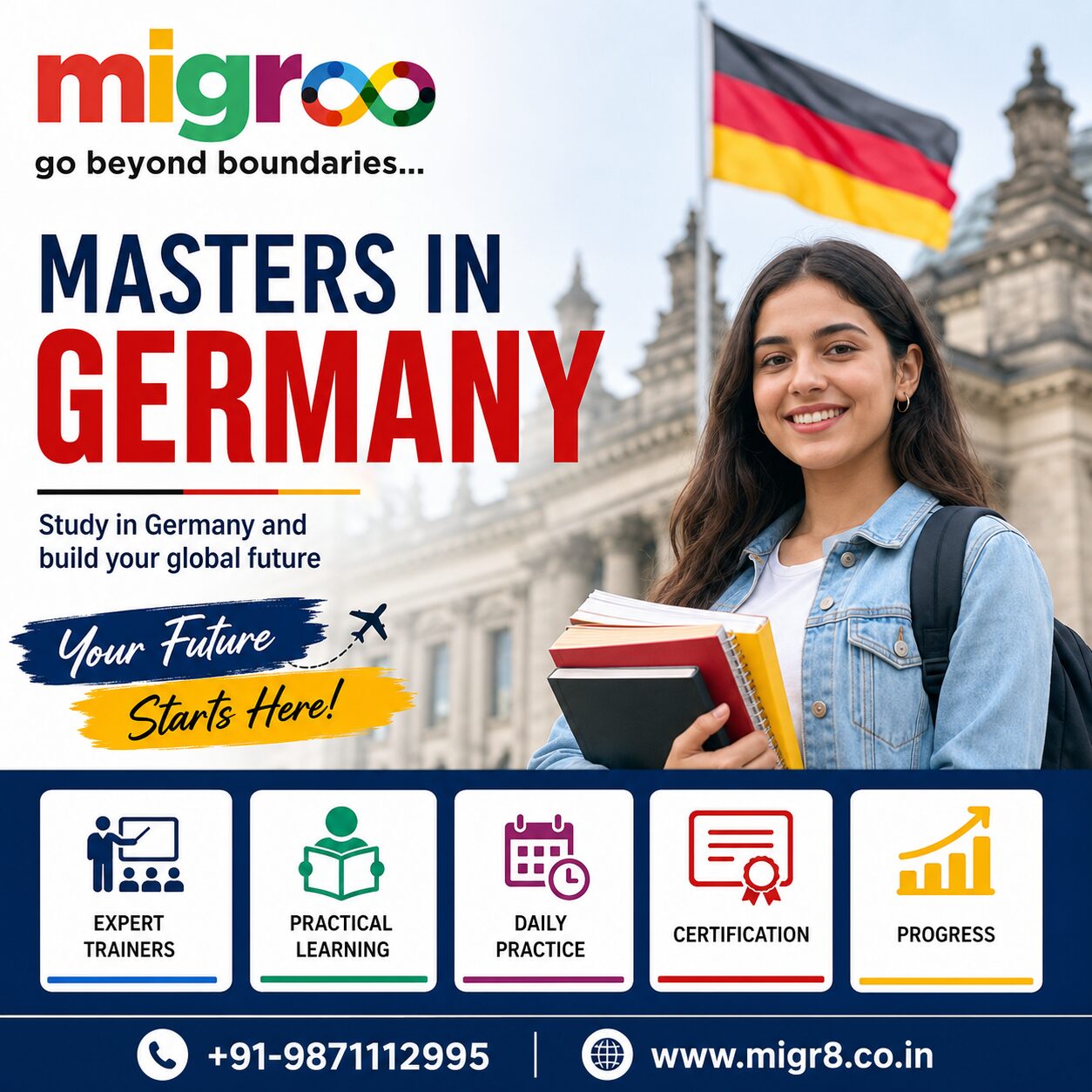 New Delhi, Free Items, Masters In Germany