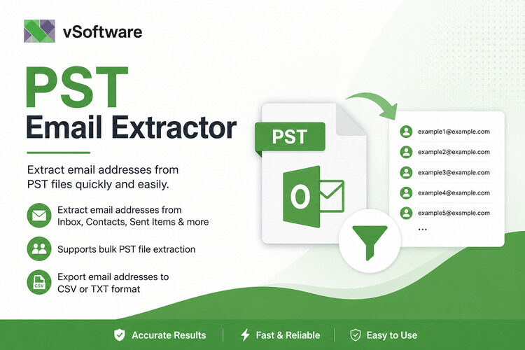 New York, Computer, Advanced PST Email Extractor Tool With Bulk Extraction Feature