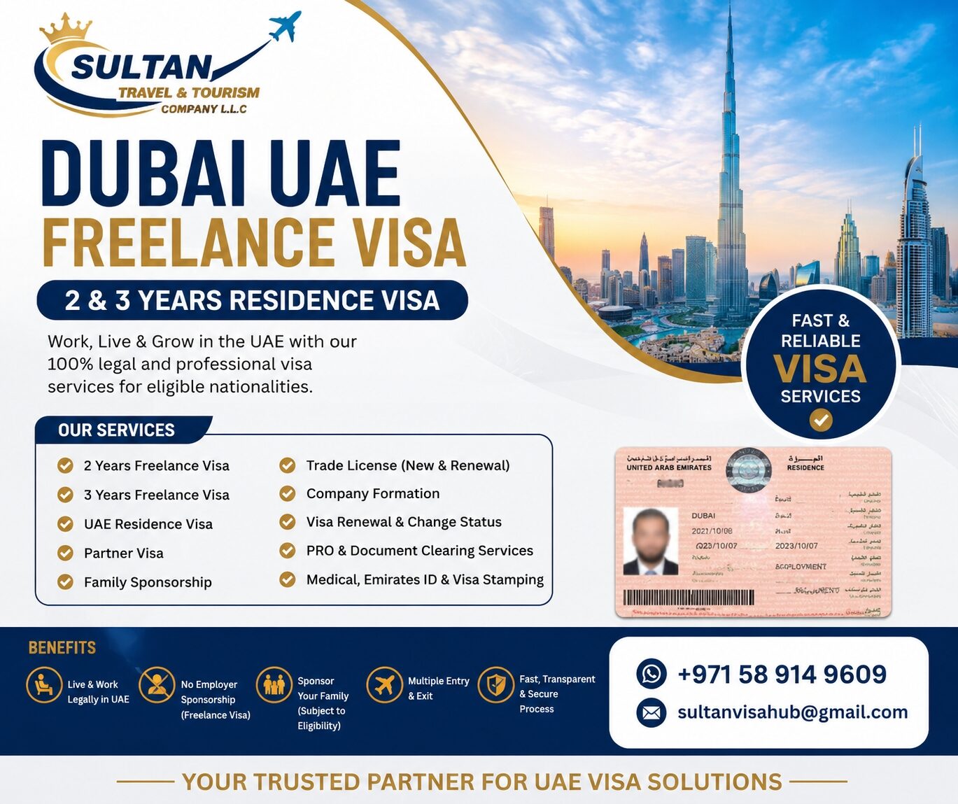 Dubai, Immigration, Dubai Freelance, Residence Visa