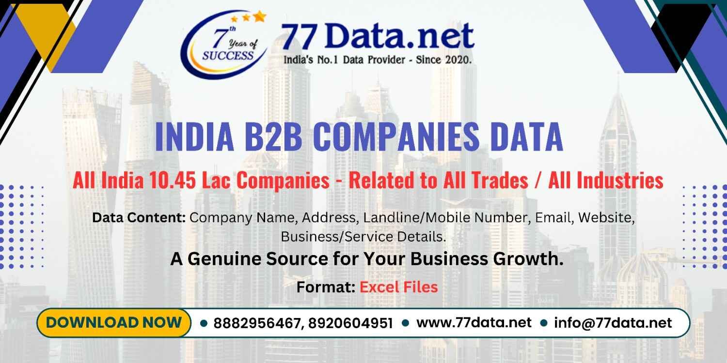 New Delhi, Business, Get Verified 10 Lac+ All India Companies List With Free Sample Data