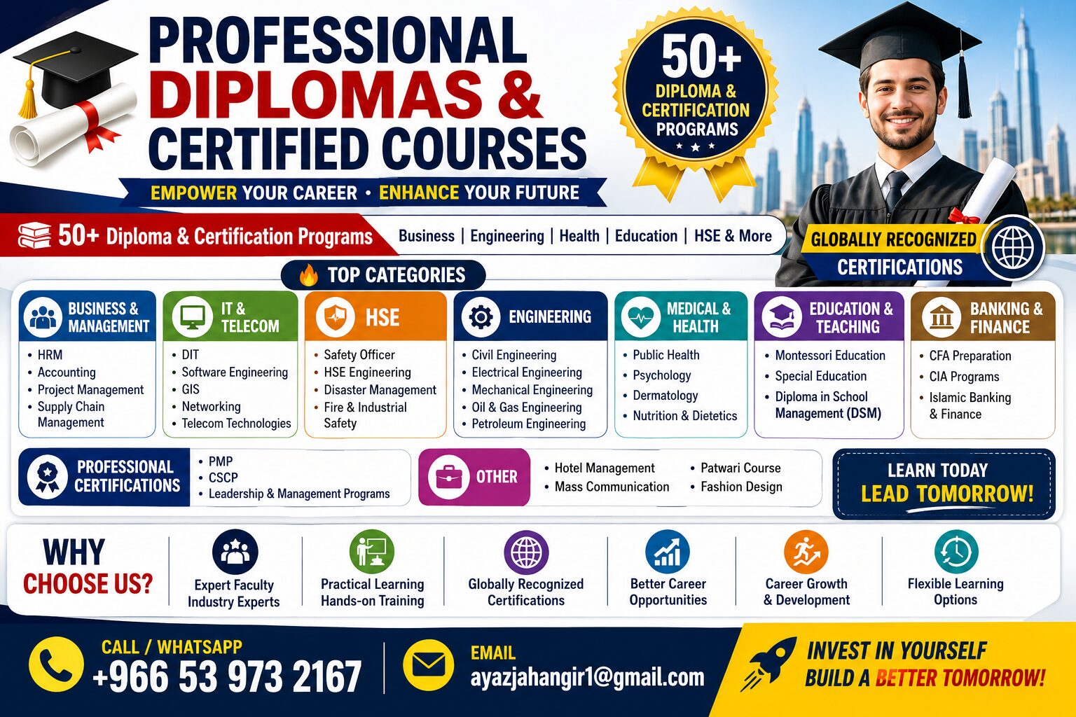 Riyadh, Career Counseling, $$ PROFESSIONAL DIPLOMAS & CERTIFIED COURSES  @#