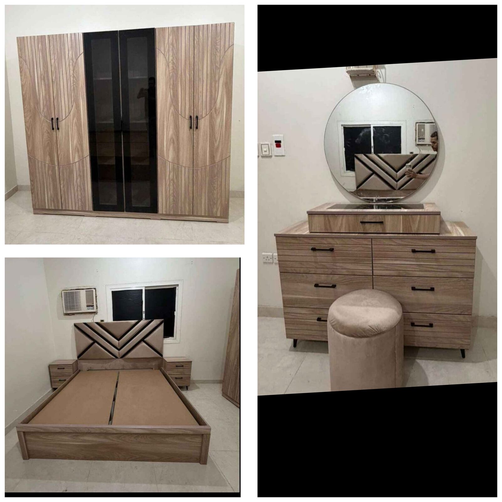 Al Malaz, Furniture, SAR 1,  Modern And Luxury Bedroom Furniture Set With Delivery