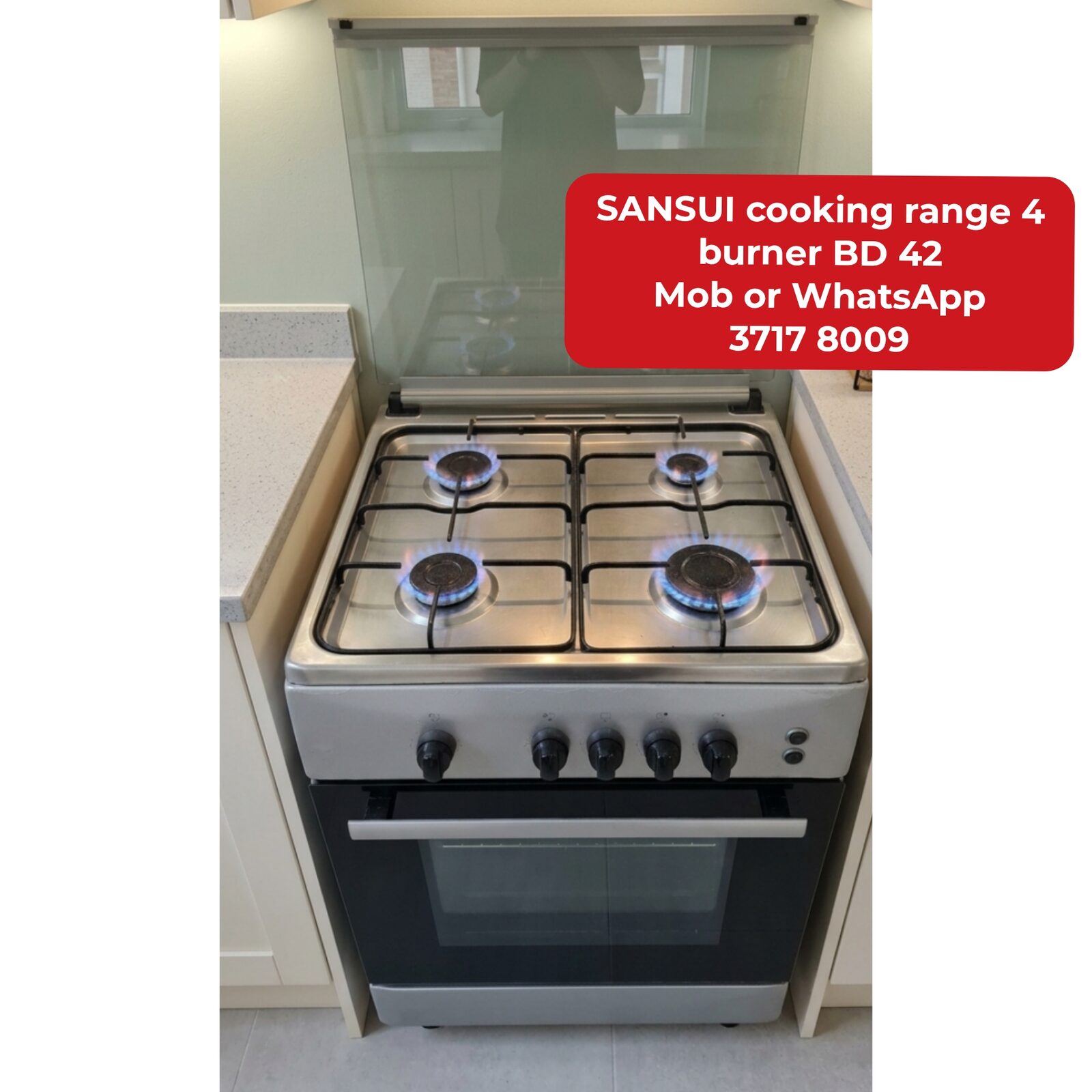 Manama, Appliances, BHD 42,  🌍🌎SANSUI Cooking Range In Good Condition For Sale With Delivery