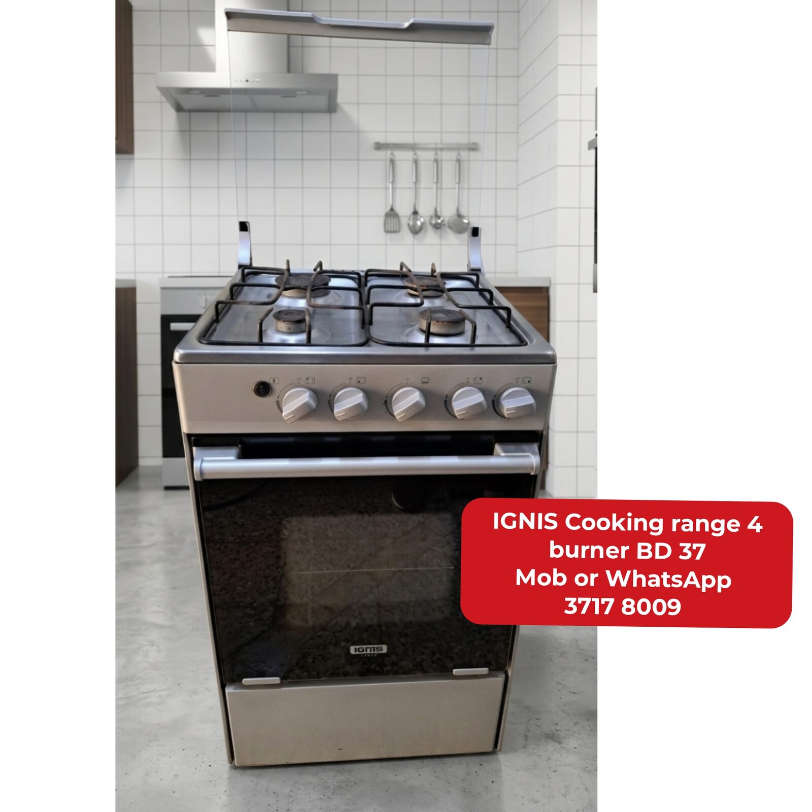 Manama, Appliances, BHD 37,  🌍🌎IGNIS Cooking Range In Good Condition For Sale With Delivery