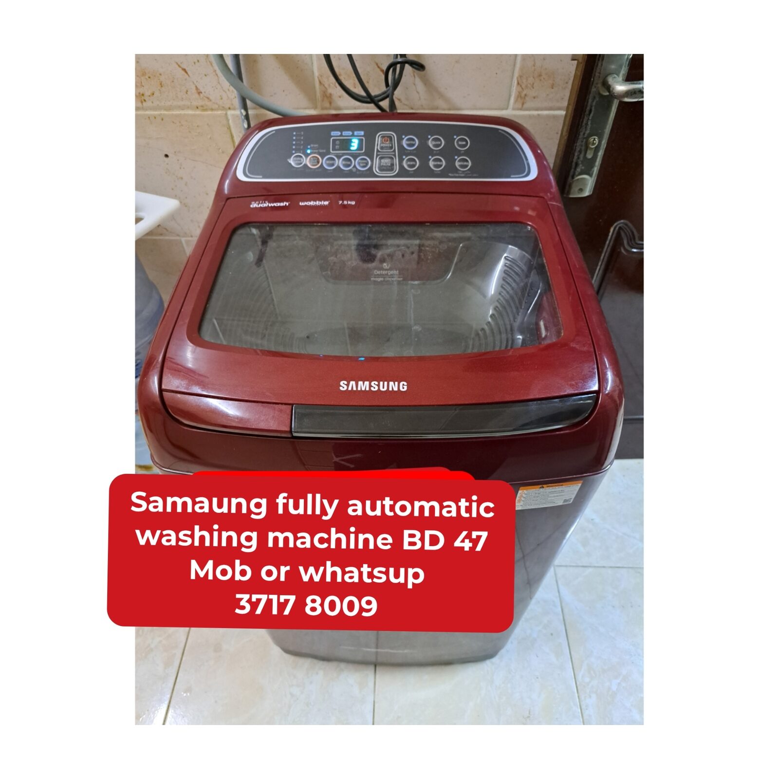 Manama, Appliances, BHD 47,  🌍🌎Samaung Fully Automatic Washing Machine In Good Condition For Sale With Delivery
