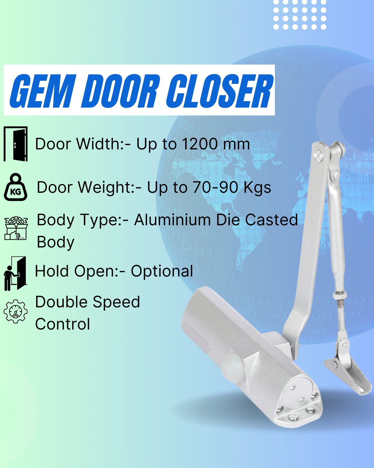 Mumbai, Heavy Equipment, Gem Door Closers