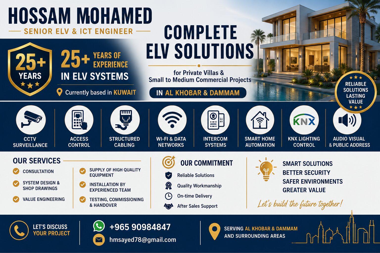 Dammam, Security, Professional ELV & KNX Solutions For Villas & Commercial Projects