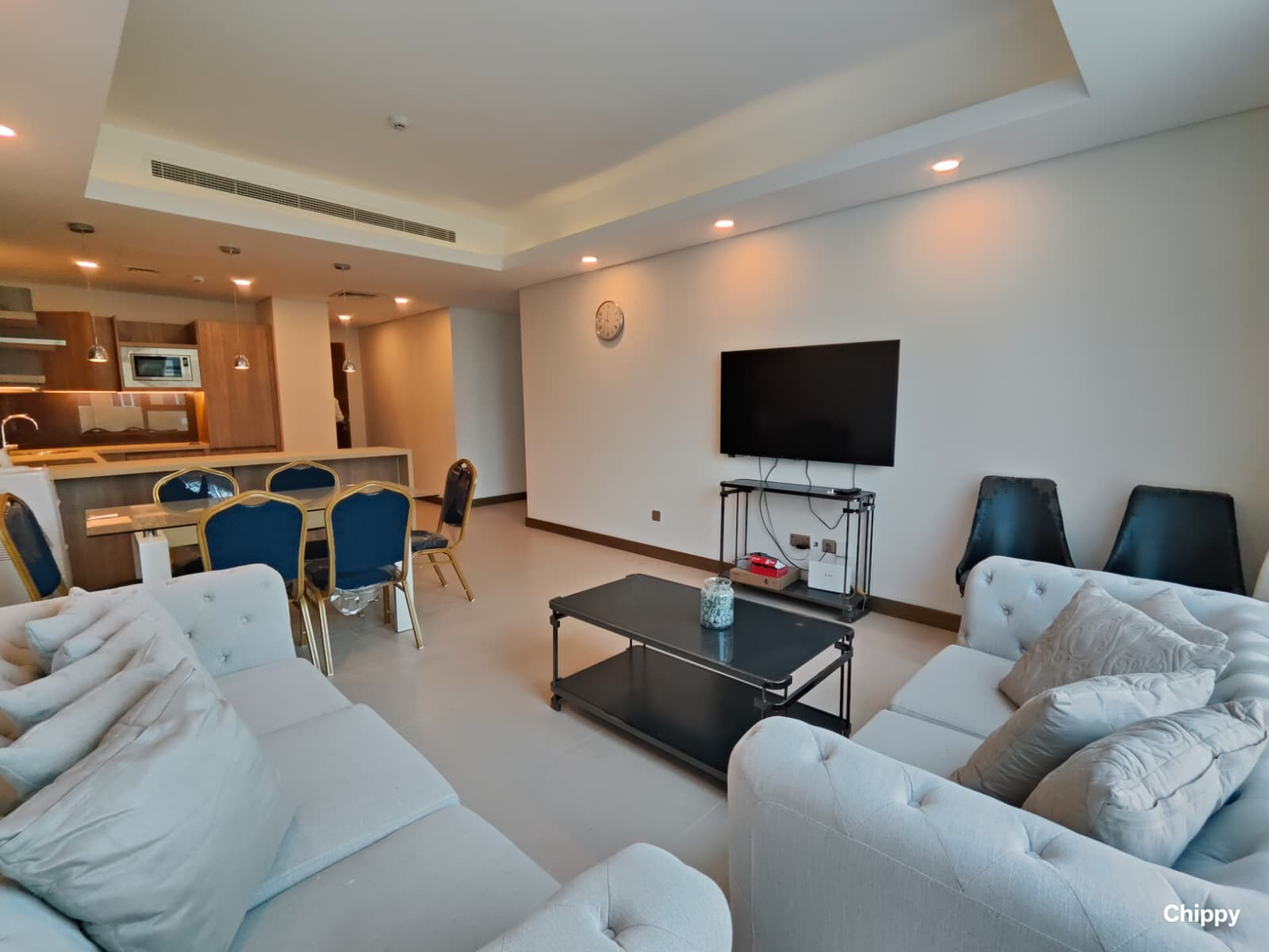 Busaiteen, Apartments, Flats, Houses & Villas, BHD 430/month,  1 BR,  🏡 Fully Furnished 1BR Apartment For Rent In Busaiteen | Gym & Pool | Near King Hamad Univ