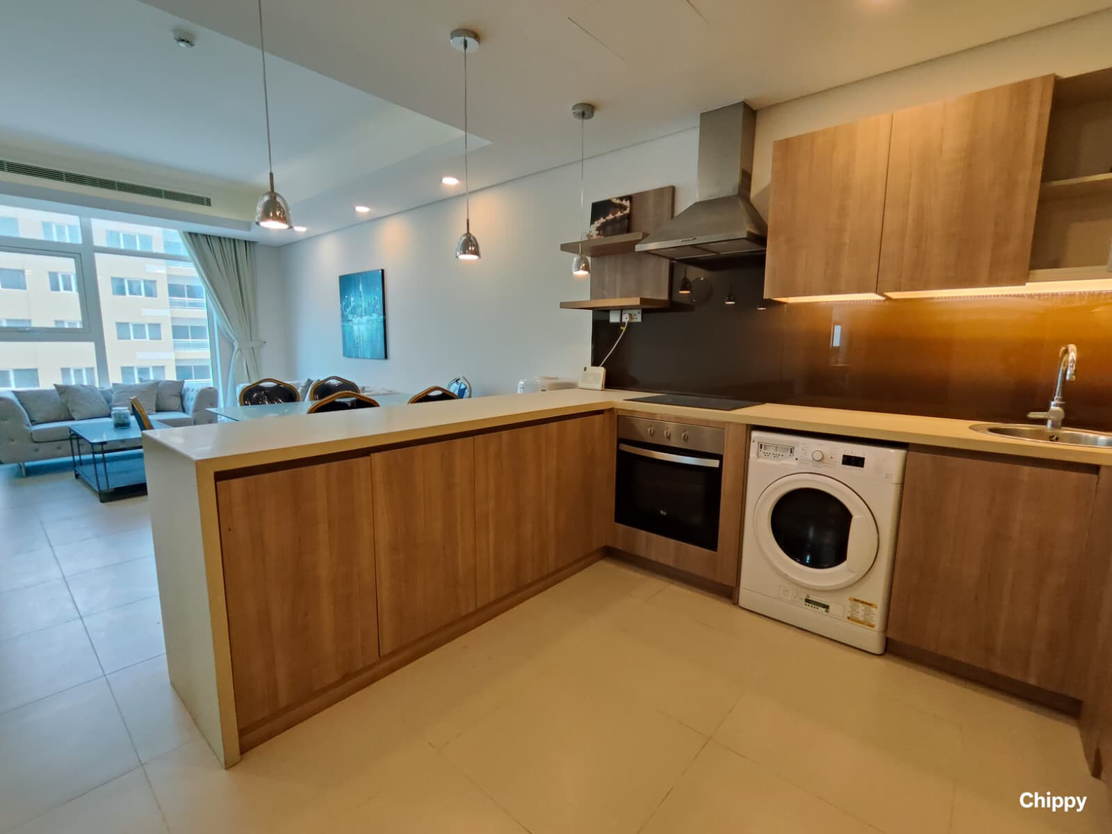 Busaiteen, Apartments, Flats, Houses & Villas, BHD 430/month,  1 BR,  🏡 Fully Furnished 1BR Apartment For Rent In Busaiteen | Gym & Pool | Near King Hamad Univ