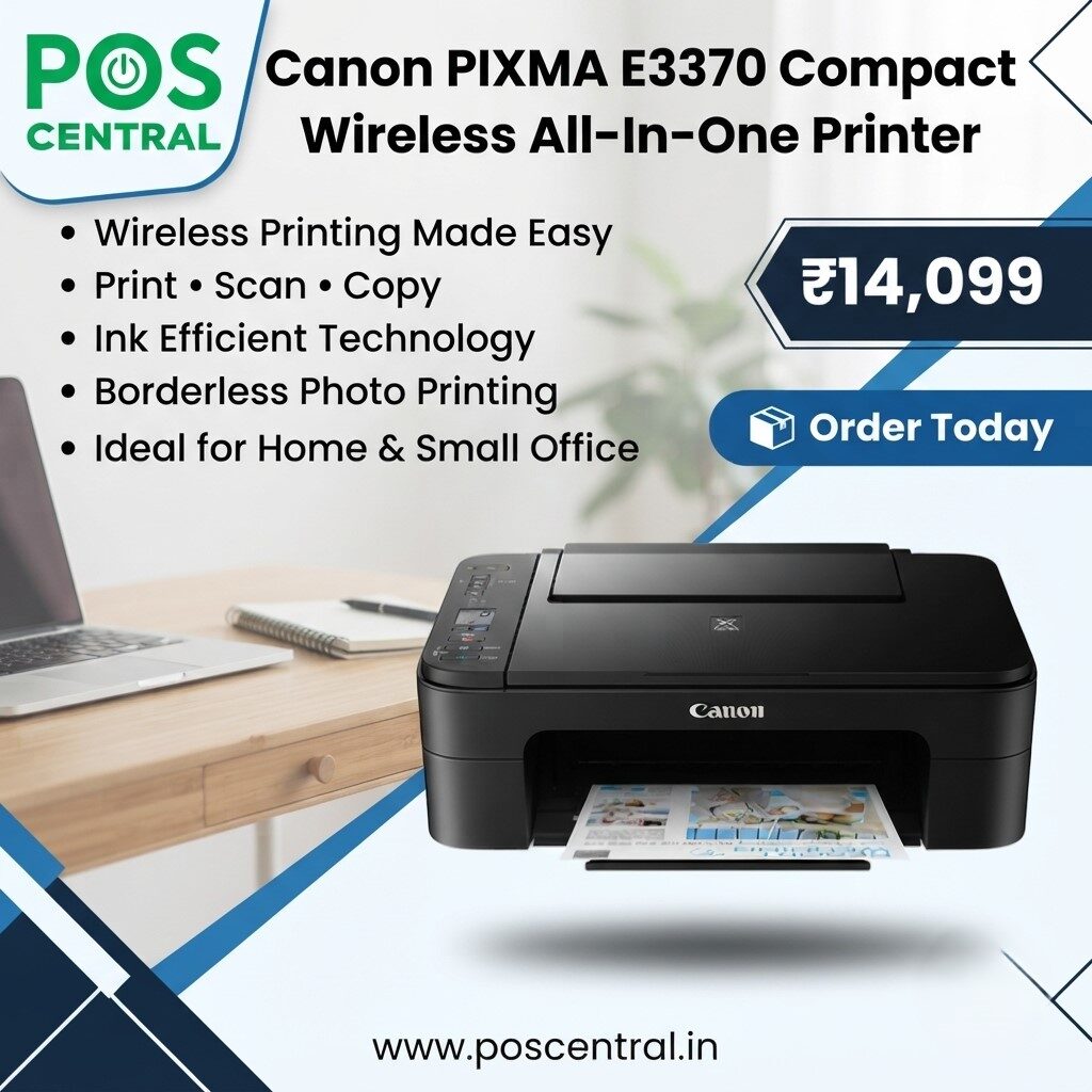 Noida, Computers, INR 14099,  Buy Canon PIXMA E3370 Wireless All-In-One Printer Online
