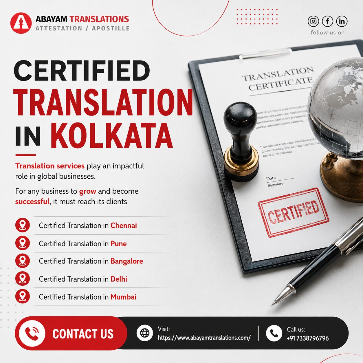 Kolkata, Translation, Certified Translation In Kolkata &ndash; Professional & Certified Document Translation