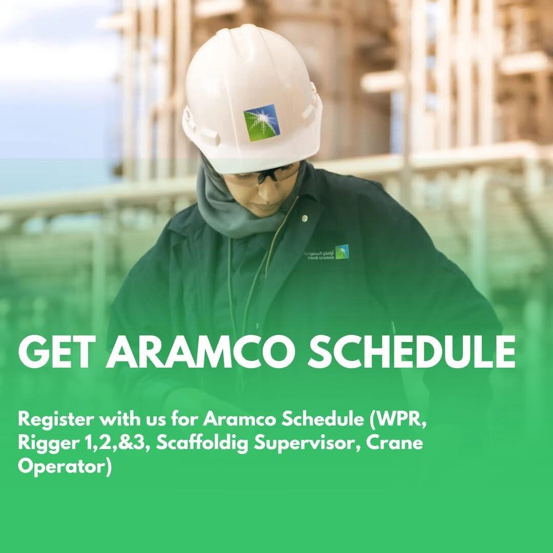 Al Rajhi, Job Seekers, Aramco Schedules And Approval (WPR, Riggers, Scaffolding, Crane Operator E)