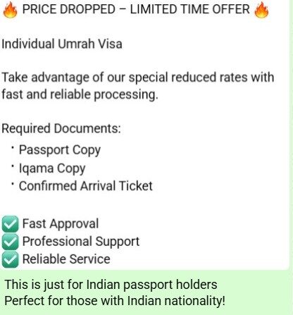 Riyadh, Travel, UMRAH Visa For INDIAN Passport