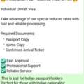 UMRAH Visa For INDIAN Passport