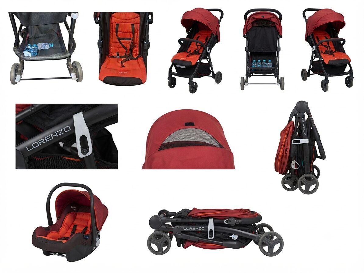 Jeddah, Baby & Kid Stuff, SAR 350,  Juniors Stroller For Baby, Red And Black Used But Very Clean