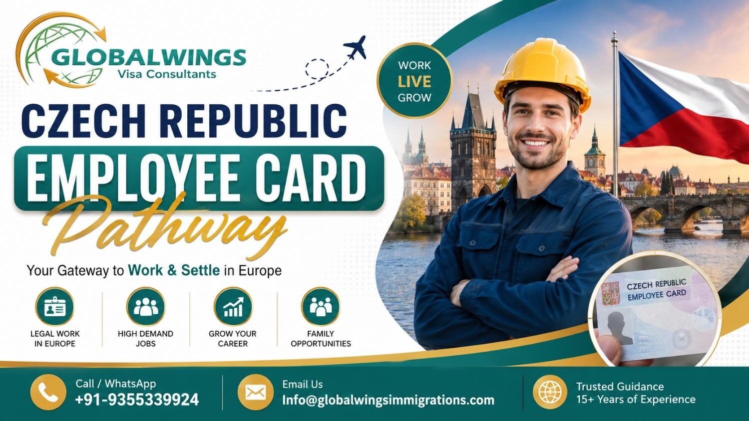 New Delhi, Counseling, Czech Republic Work Permit & Employee Card &ndash; Complete Guidance For Job