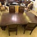 Solid Wooden Dining Table From Home Center