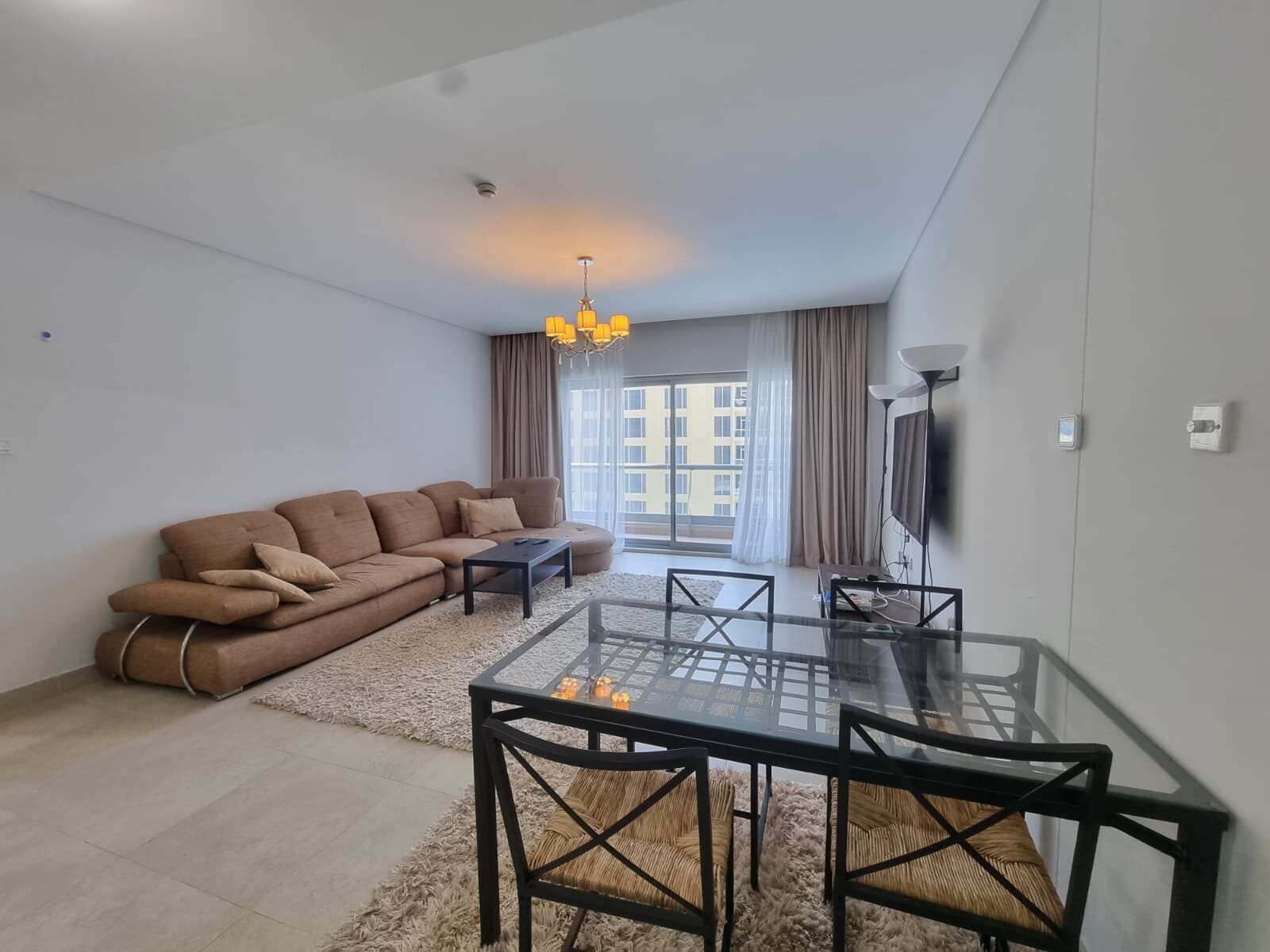 Amwaj Islands, Apartments, Flats, Houses & Villas, BHD 300/month,  Furnished,  1 BR,  70 Sq. Meter,  Delightful 1 BR FF Apartment With Balcony Close To Lagoon Park