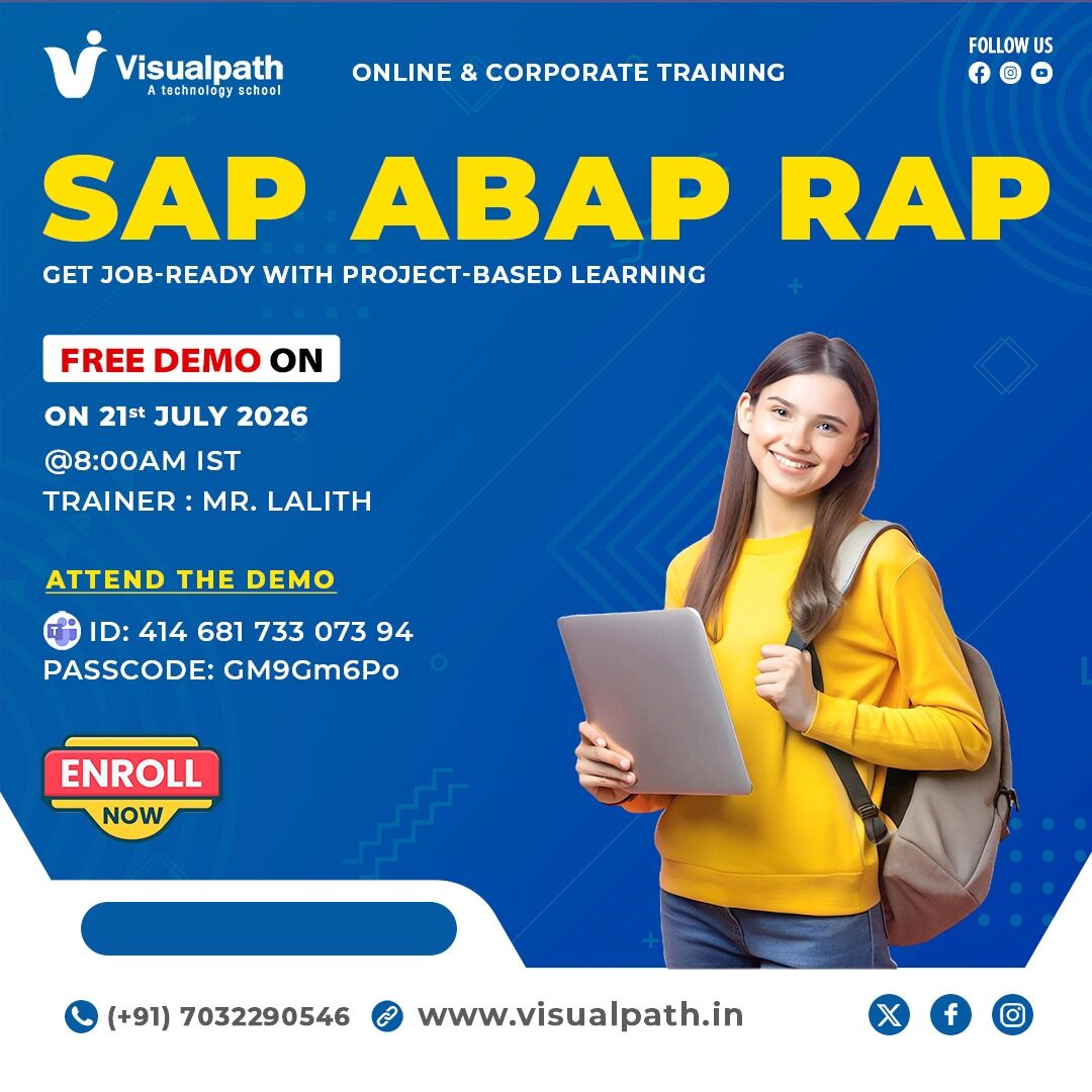 Hyderabad, Lessons Offered, Free SAP ABAP RAP Online Demo &ndash; Upgrade Your Skills July 21