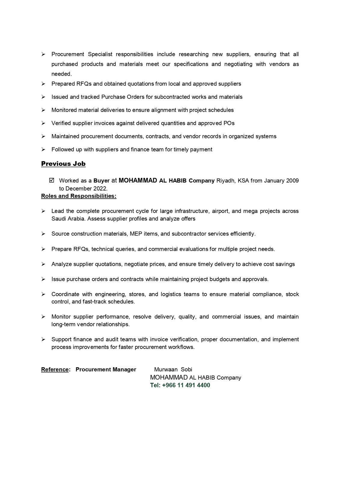 Jeddah, Job Seekers, Purchasing Officer,Looking For Job