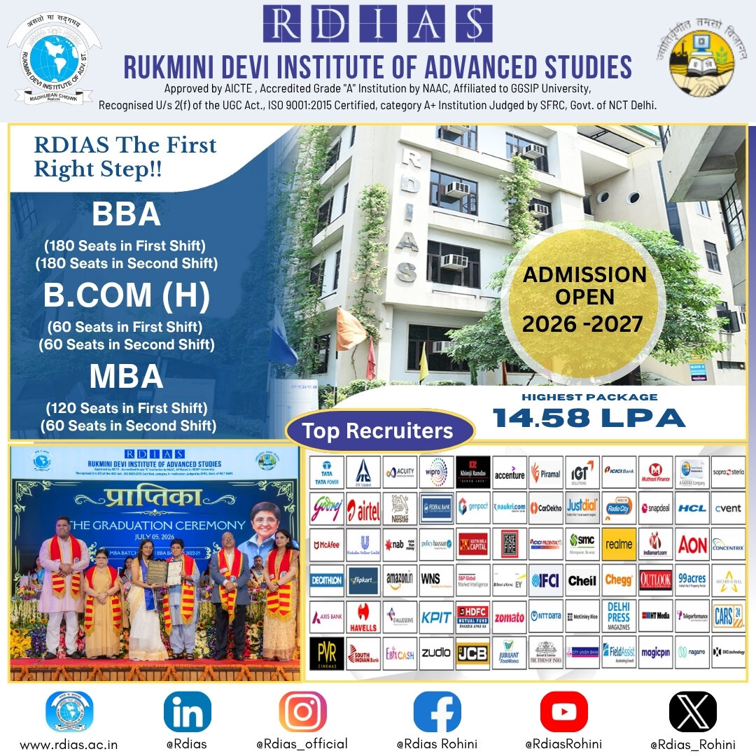 New Delhi, Education, Best B.Com (Hons) College In Delhi NCR - Build A Successful Commerce Career At RDIAS
