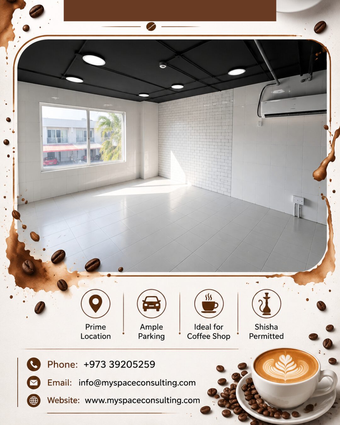 Riffa, Shops, BHD 650,  Coffee Shop For Rent In Riffa | Premium Location