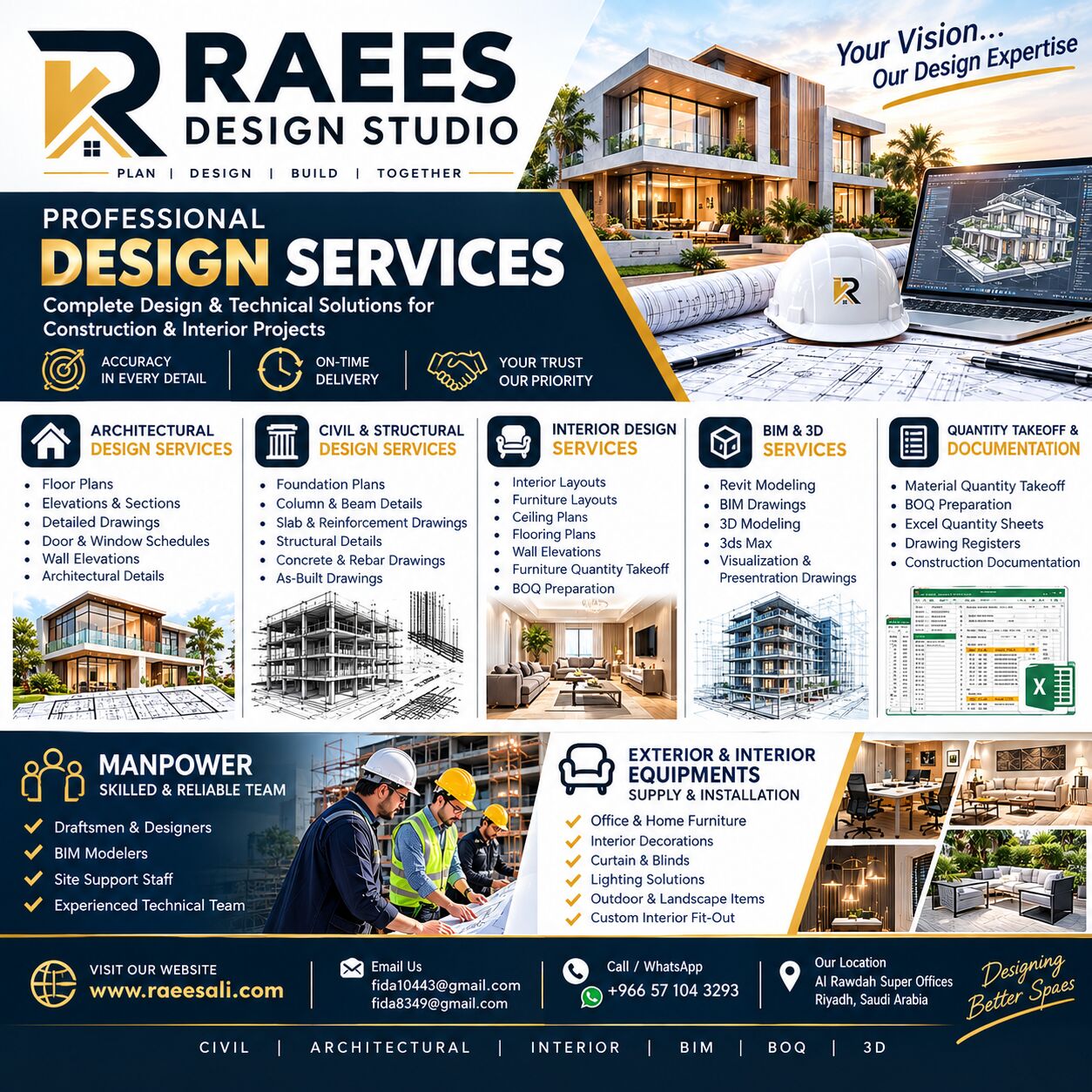 Riyadh, Construction, 🏗️ Professional Civil & Architectural Engineering Services 🏢
