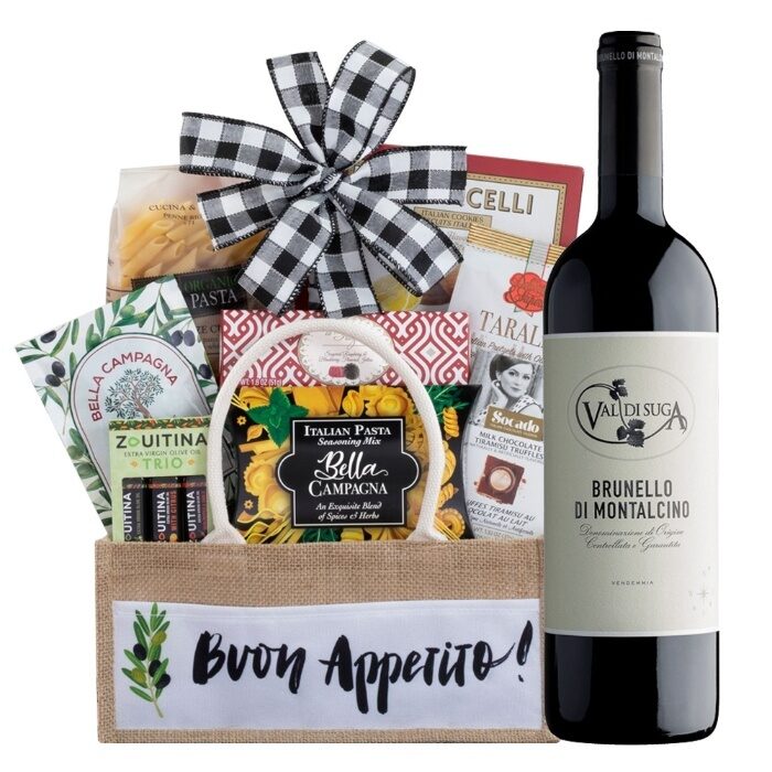 Washington DC, Food & Drink, Italian Wine Gift Basket &ndash; Elegant Gift Collection