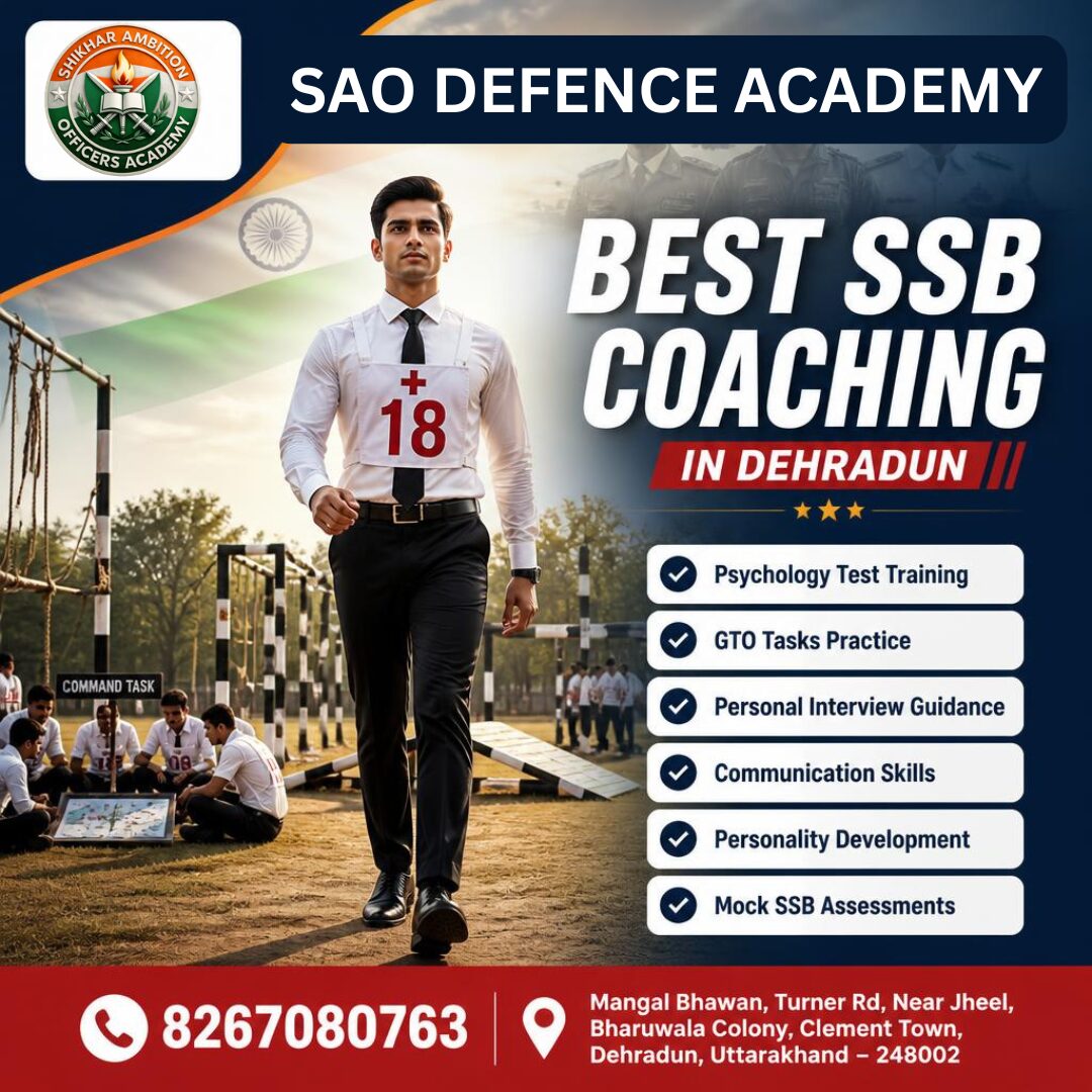Mumbai, Books, INR 70000,  Best SSB Coaching In Dehradun - SAO Defence Academy