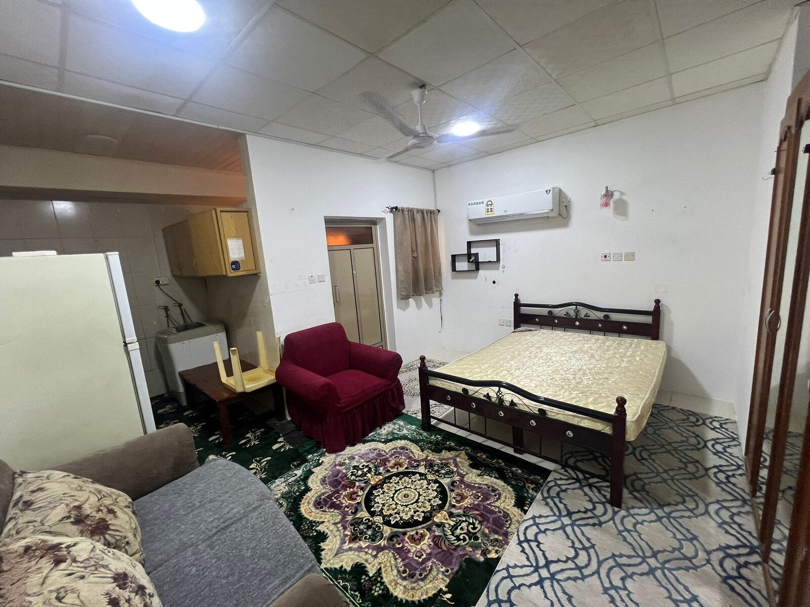 Manama, Apartments, Flats, Houses & Villas, BHD 150/month,  Furnished,  Studio,  Affordable  Flat For Rent In Sahala Near Khamis