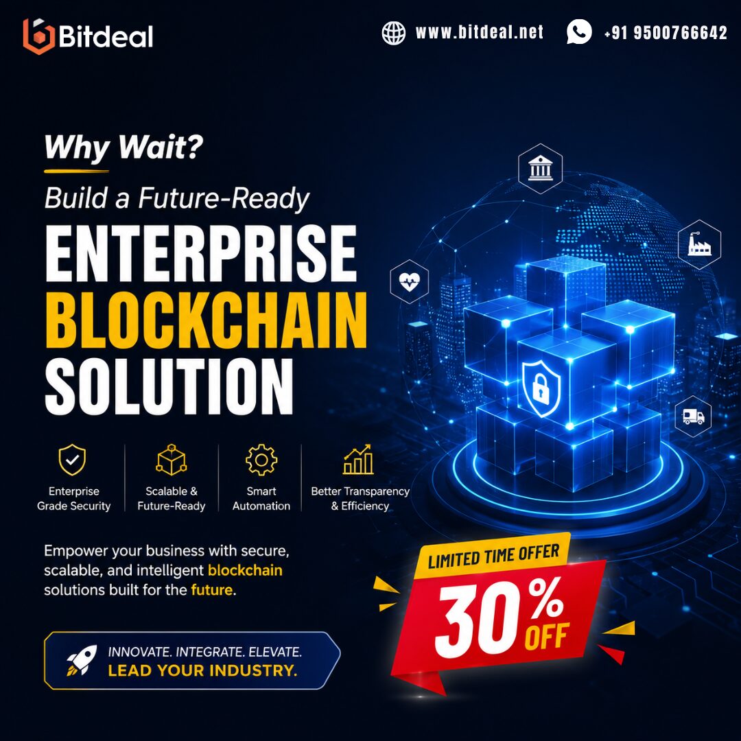 Dubai, Business, Why Wait? Build A Future-Ready Enterprise Blockchain Solution With 30% OFF
