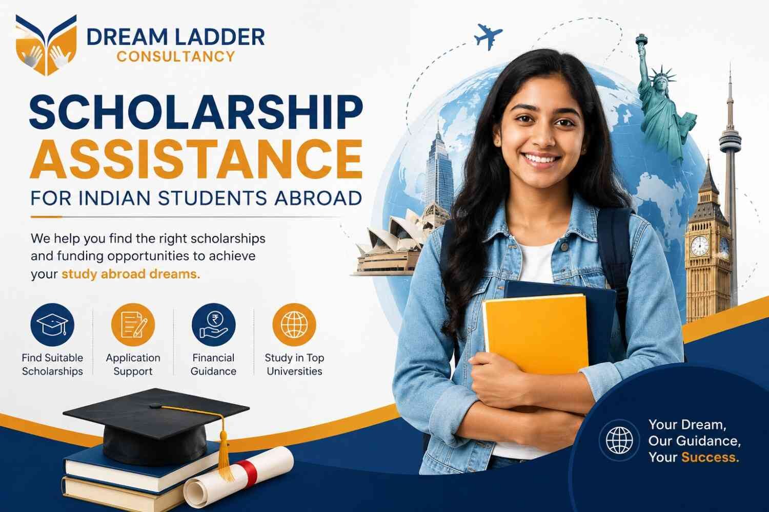Mumbai, Education, Scholarship Assistance For Indian Students Abroad | Dream Ladder Consultancy