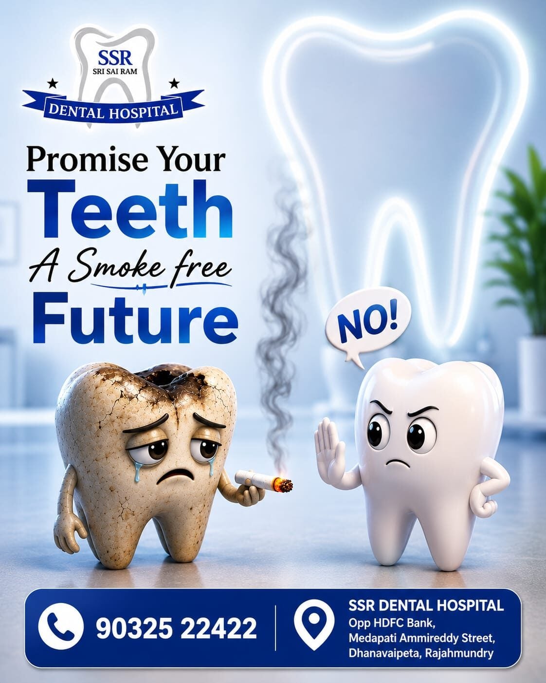 Kurnool, Dental, Say No To Smoking &ndash; Protect Your Teeth And Oral Health | SSR Dental Hospital Best Dental H
