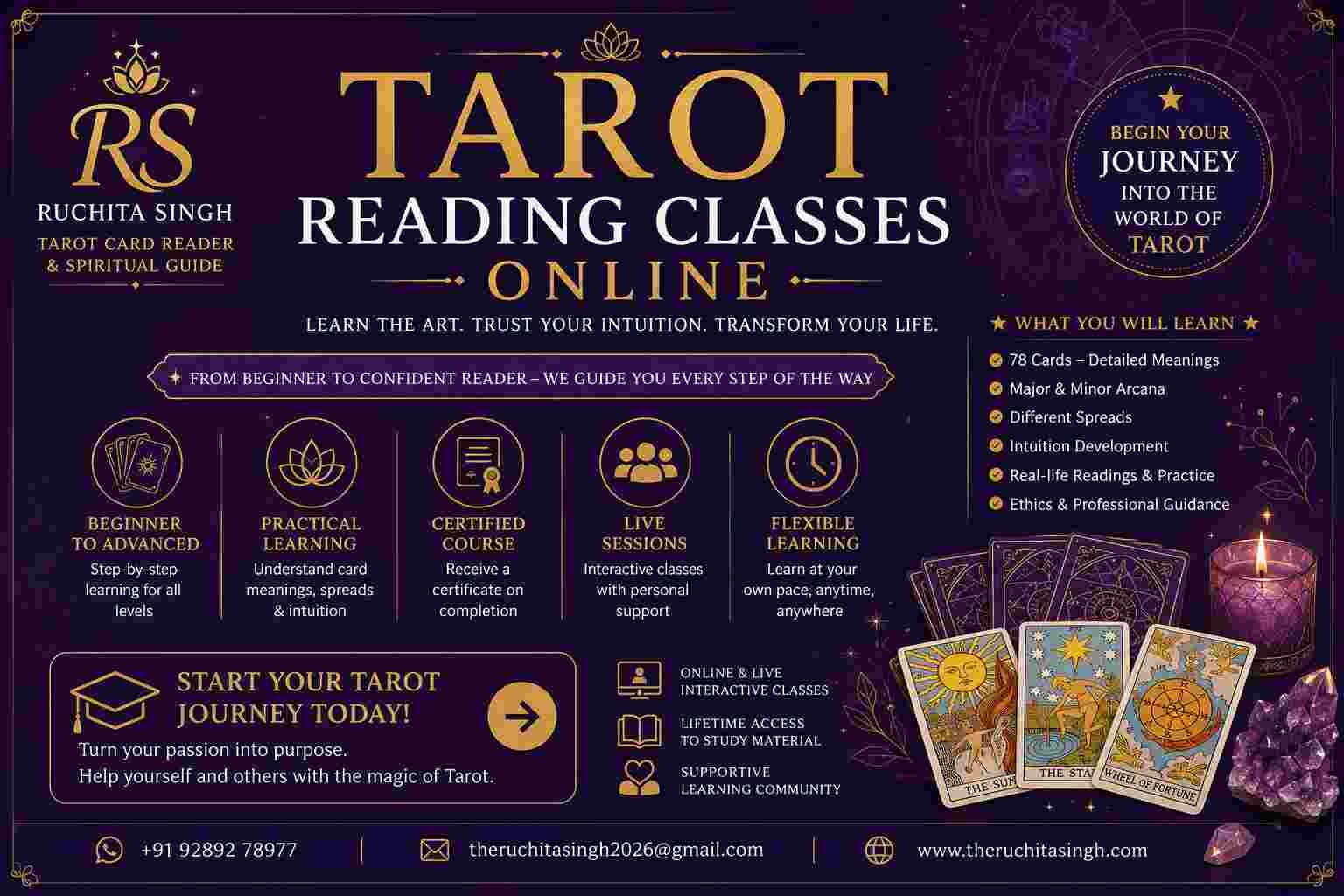 New Delhi, Business, Tarot Reading Classes Online