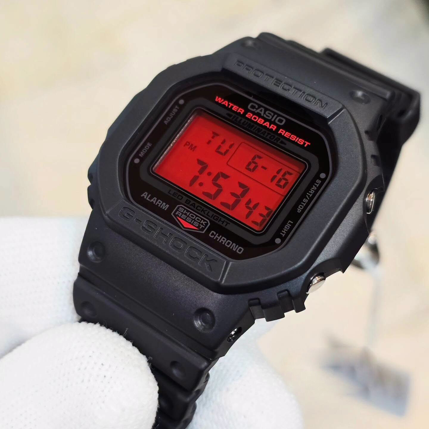 Hidd, Watches, BHD 40,  CASIO G-SHOCK DW-5600BBR-1 BLACK AND BOLD RED / BLACK