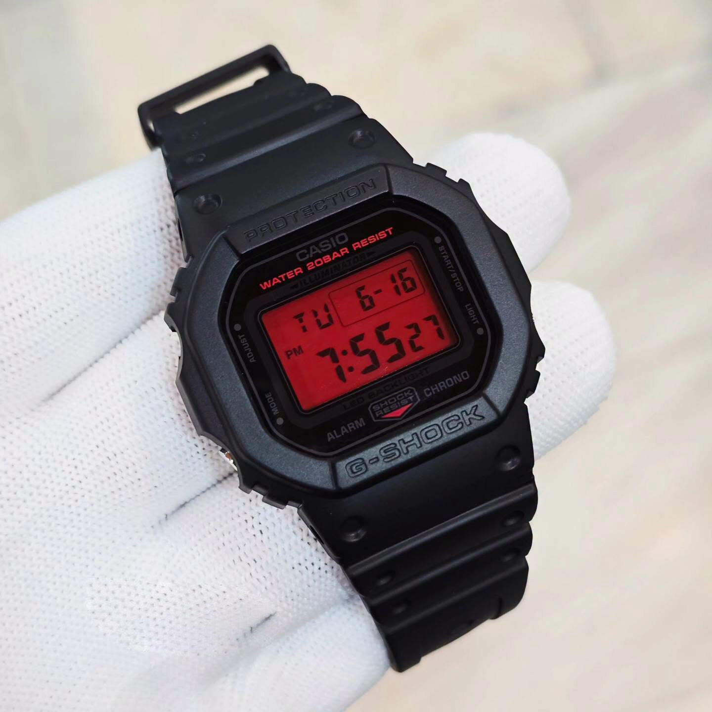 Hidd, Watches, BHD 40,  CASIO G-SHOCK DW-5600BBR-1 BLACK AND BOLD RED / BLACK