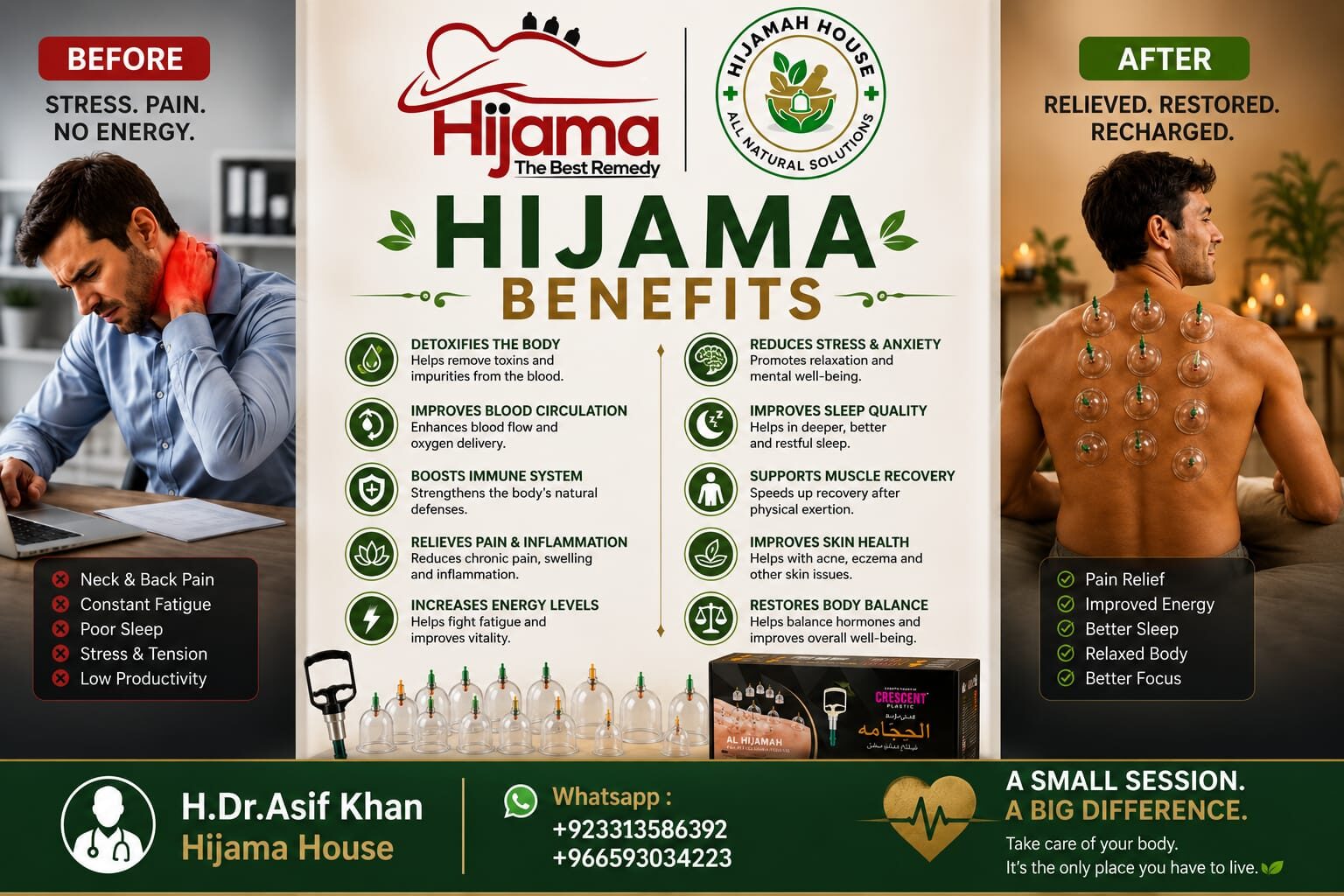 Riyadh, Creative, Hijama (Cupping) For High Blood Presure