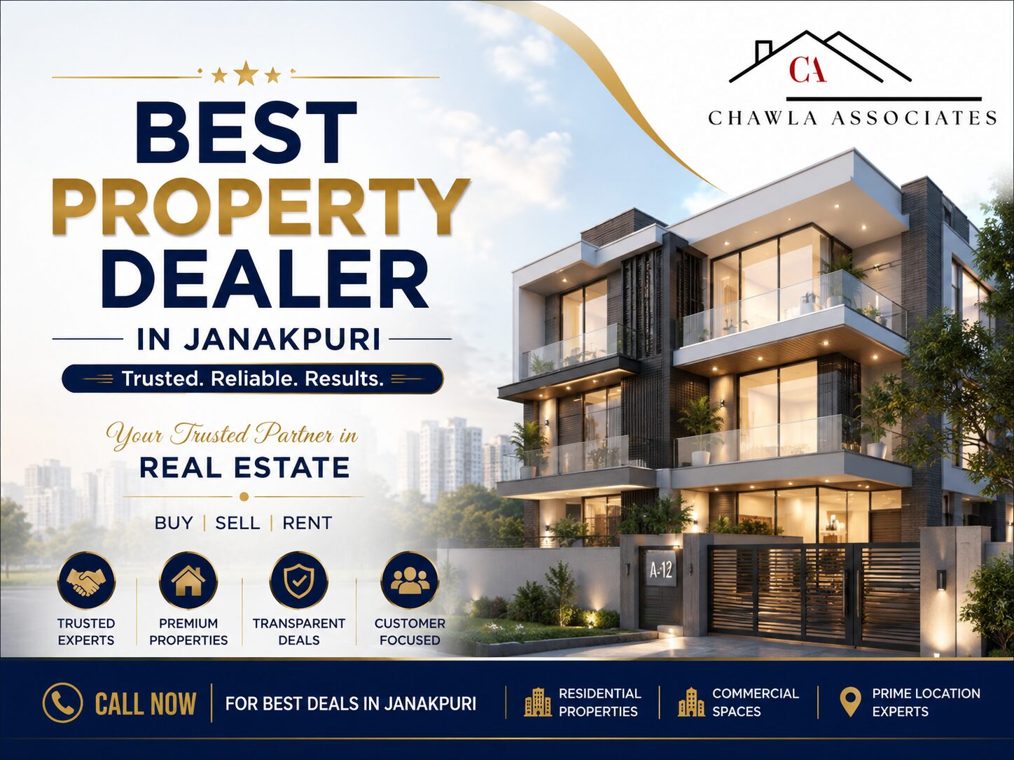 New Delhi, Business, Best Property Dealer In Janakpuri &ndash; Chawla Associates