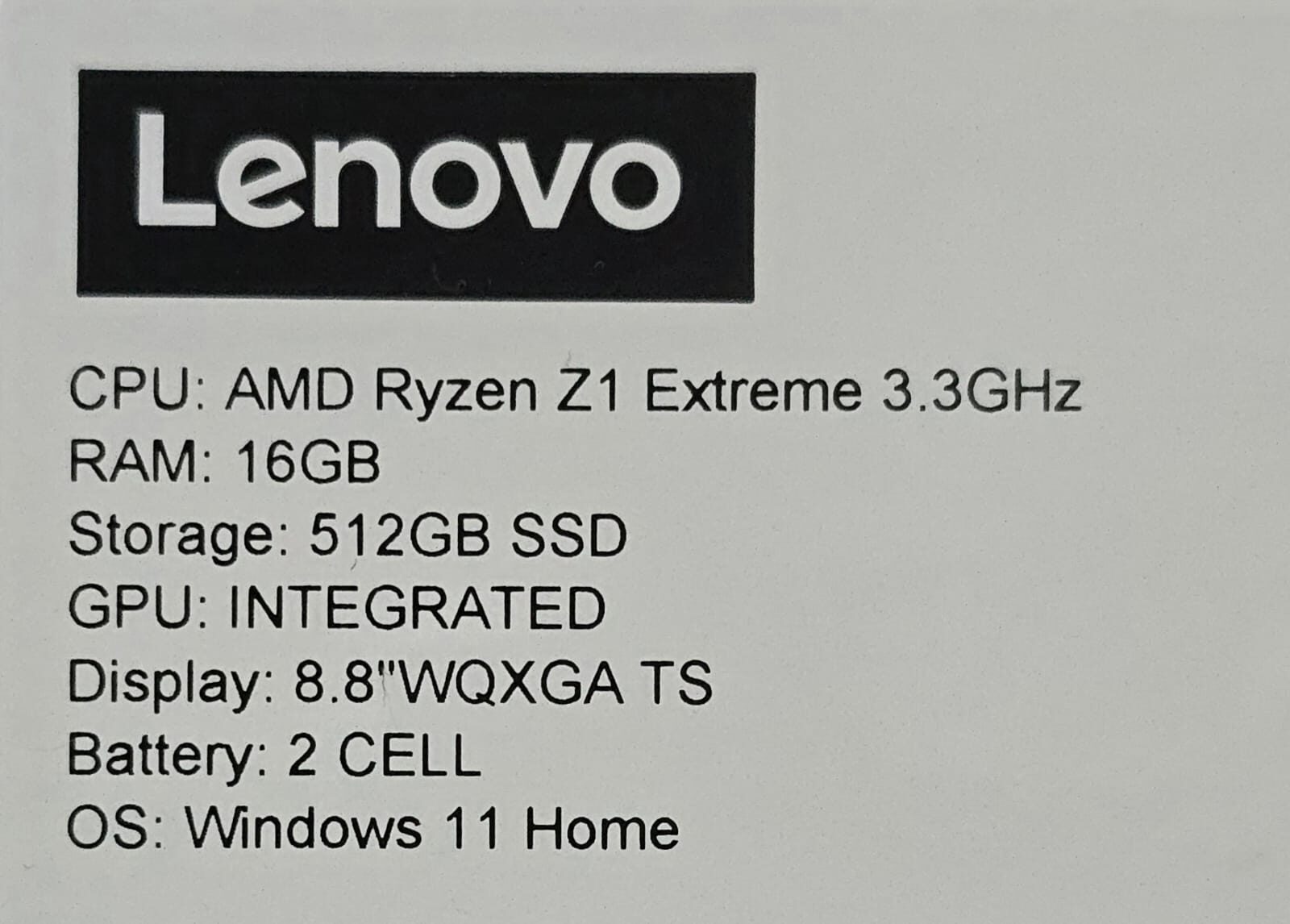 Dammam, Computers, SAR 1550,  Lenovo Legion Go 512GB