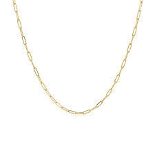 Miami, Jewelry, Paperclip Necklace With Diamonds &ndash; Heart Paperclip Design &ndash; Alev Jewelry