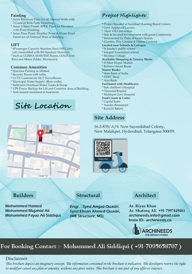 Riyadh, Buildings, 1135 Sq. Yard,  Hyderabad - Sayeedabad- 5 Floor 2 Building Flats For Sale