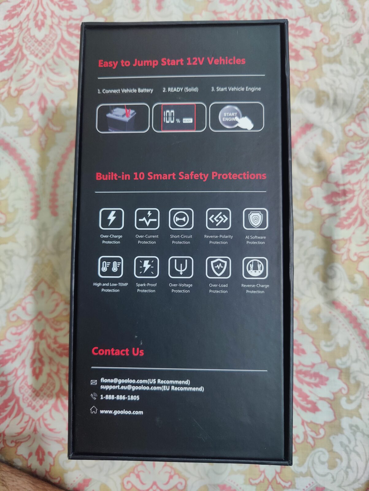 Dammam, Sporting Goods, SAR 499,  GOOLOO GT-4000 CAR JUMP STARTER POWER BANK