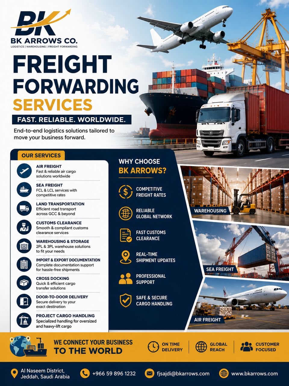 Riyadh, Logistics, 🏢 Warehouse Storage & 2PL / 3PL , Freight Forwarding & Logistic – Jeddah