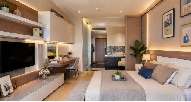 Bangkok, Villas, THB 22000,  45 Sq. Meter,  Condo For Rent, The Platinum Condominium, Size 45 Sq M, Near ARL Ratchaprarop.