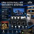 BHD 58,  Brand New UNV CCTV System Full Kit 4 Channel DVR + 4 Cameras + 1TB HDD & 19