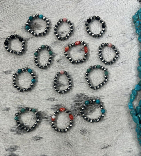 New York, Jewelry, USD 37,  Sterling Silver & Stretch Rings | Desert Pearl Rings